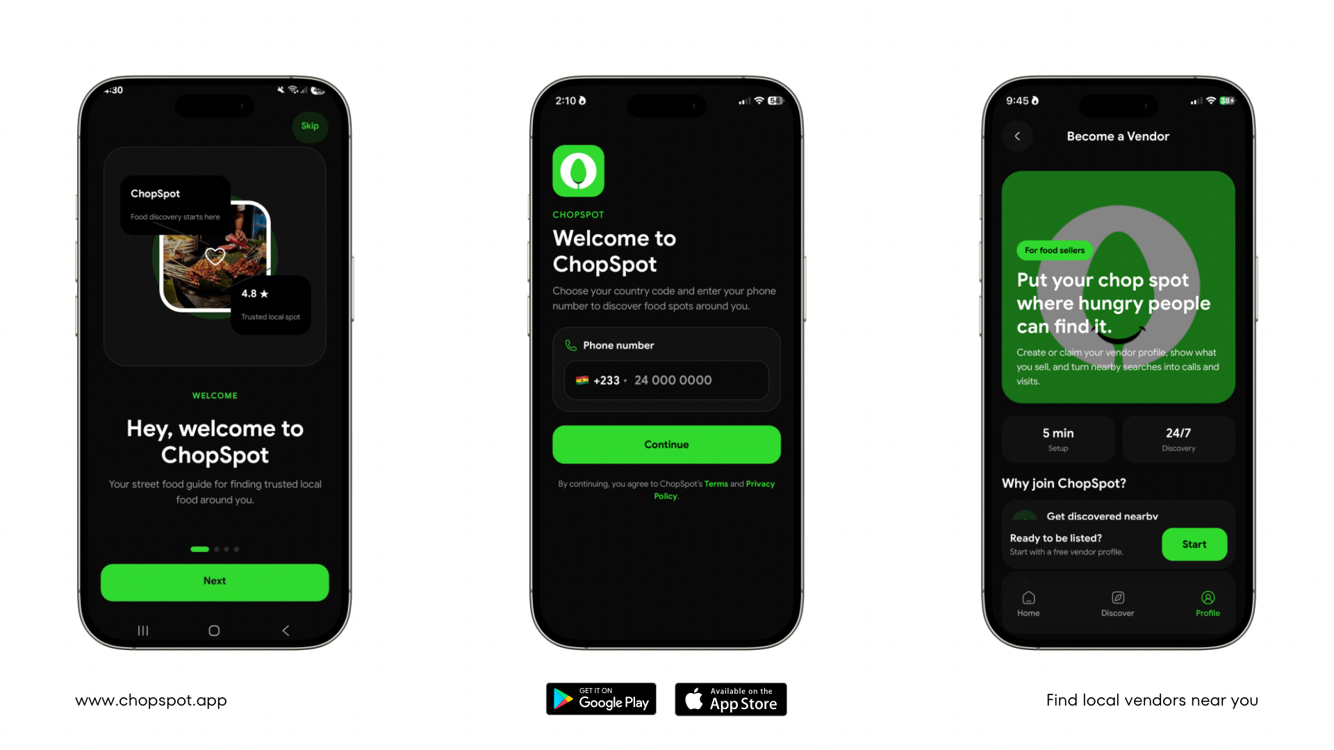 ChopSpot app preview 1